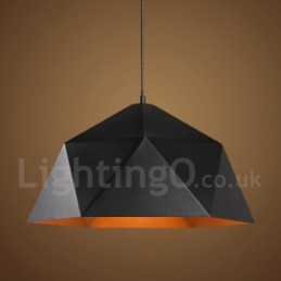 Black 1 Light Modern Contemporary Pendellampa