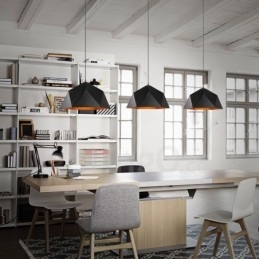 Black 1 Light Modern Contemporary Pendellampa