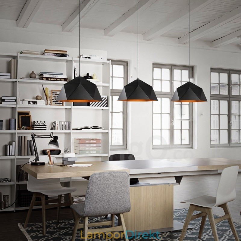Black 1 Light Modern Contemporary Pendellampa