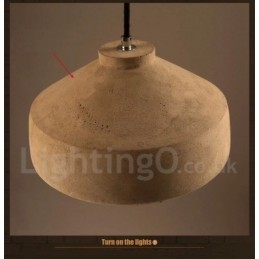 Modern Contemporary Concrte Single Light Pendellampa