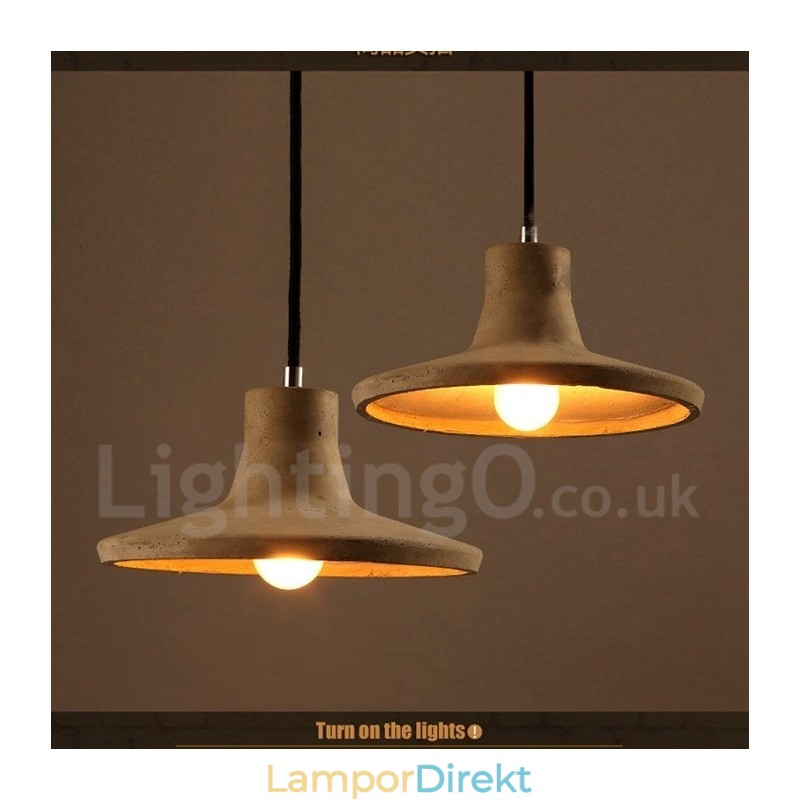 Modern Contemporary Concrte Single Light Pendellampa