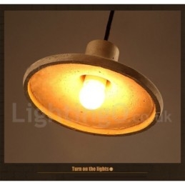 Modern Contemporary Concrte Single Light Pendellampa