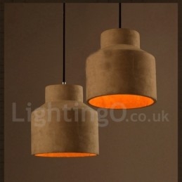 Modern Contemporary Concrte Single Light Pendellampa