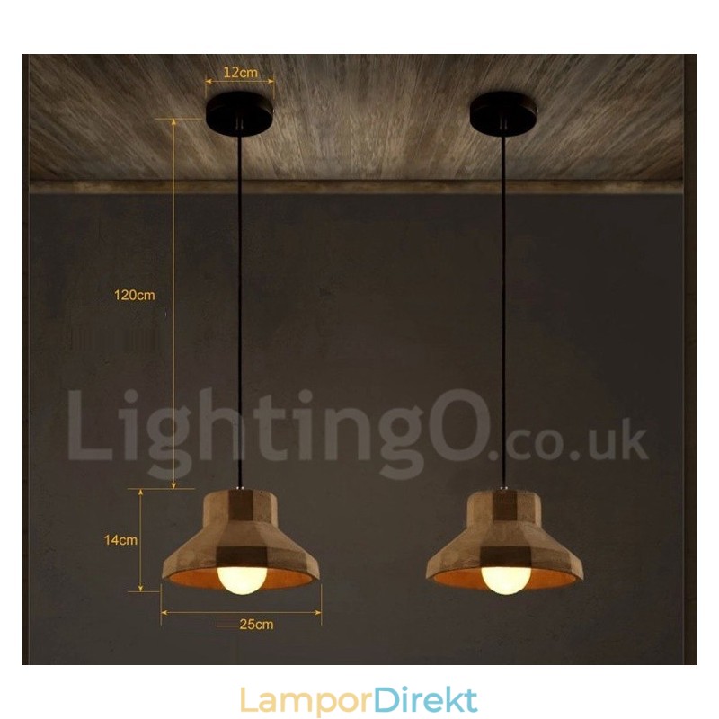 Modern Contemporary Concrte Single Light Pendellampa
