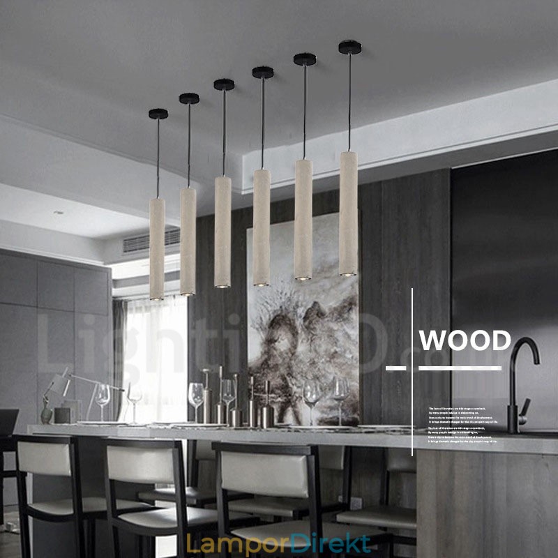Modern Contemporary 1 Light Concrte Pendellampa