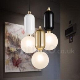 Modern Och Modern Taklampa Med Glasskärm