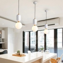 Modern Och Modern Taklampa Med Glasskärm