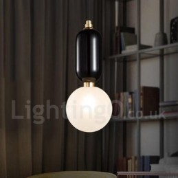 Modern Och Modern Taklampa Med Glasskärm