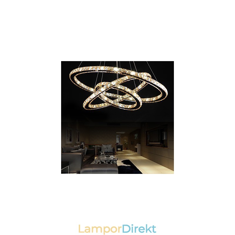 Taklampor Med Fashion Style Ring Crystal Taklampa