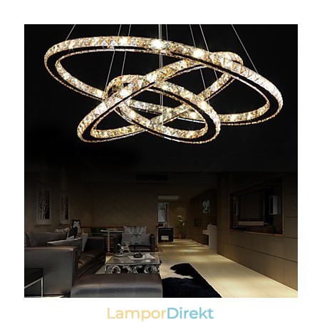 Taklampor Med Fashion Style Ring Crystal Taklampa