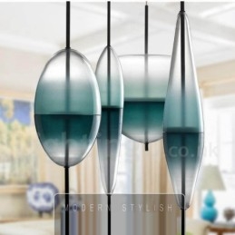 Modern Och Modern Gradientfärg Taklampa Med Glasskärm