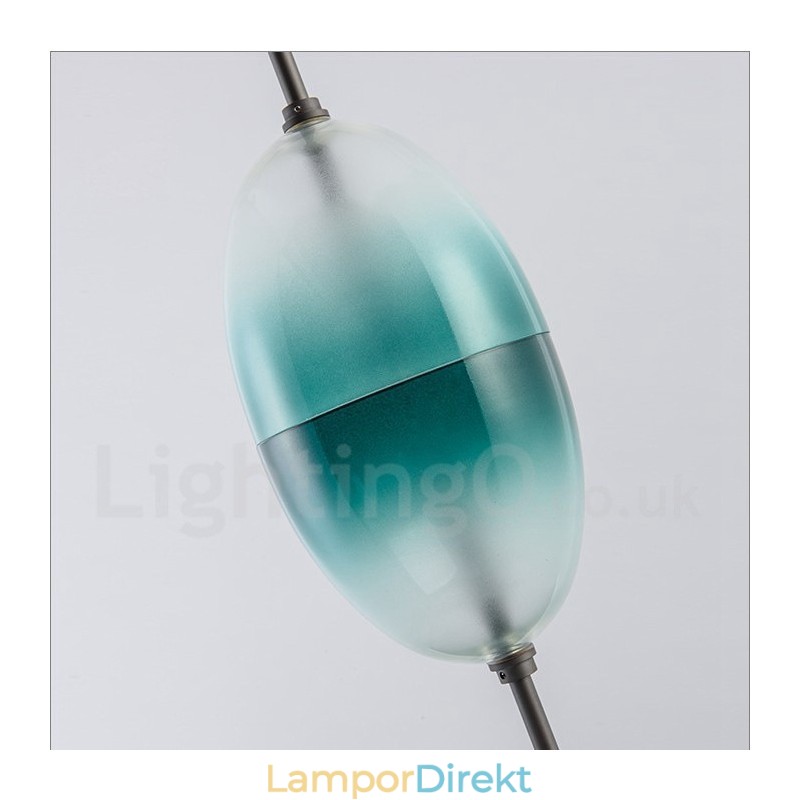 Modern Och Modern Gradientfärg Taklampa Med Glasskärm