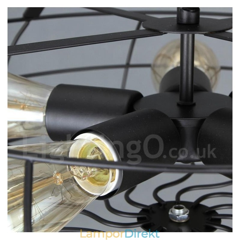 Retro Vintage 5 Light Pendellampa
