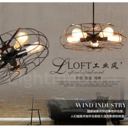 Retro Vintage 5 Light Pendellampa
