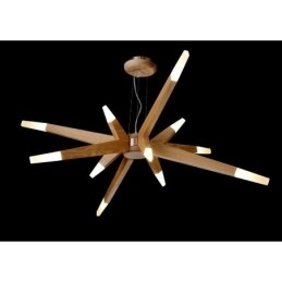 Modern Contemporary Wood 12 Light Pendellampa