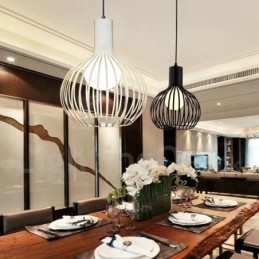 Modern Contemporary Metal 1 Light Globe Pendellampa