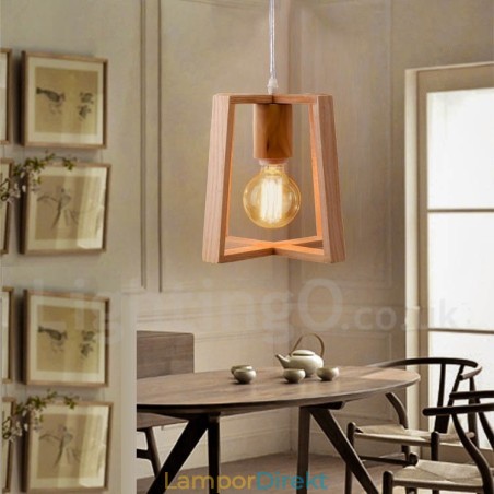 Trä Modern Contemporary 1 Light Pendellampa Trä Modern Contemporary 1 Light Pendellampa
