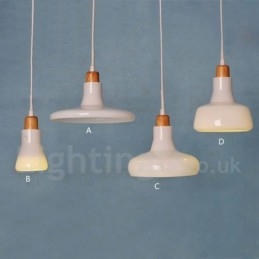 Retro Vintage Taklampa Med Glasskärmslampa