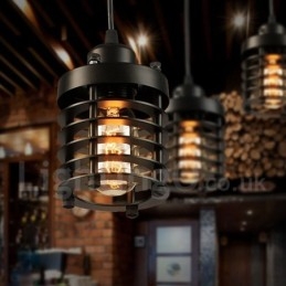 Retro Vintage Metall 1 Ljus Taklampa