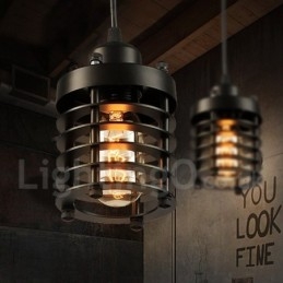 Retro Vintage Metall 1 Ljus Taklampa