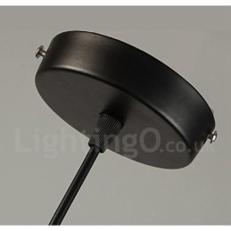 Retro Vintage Metall 1 Ljus Taklampa