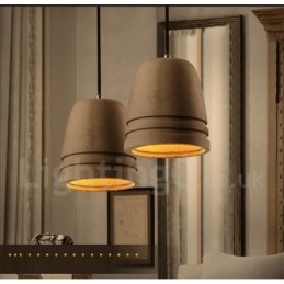 Retro Vintage Concrte Pendellampa