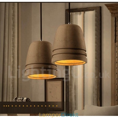 Retro Vintage Concrte Pendellampa Retro Vintage Concrte Pendellampa