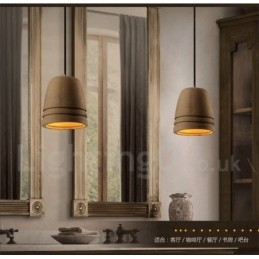 Retro Vintage Concrte Pendellampa