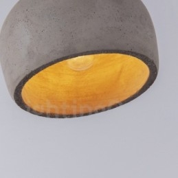 Retro Vintage Wood Concrte Single Light Pendellampa