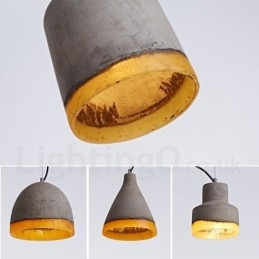 Modern Contemporary Concrte 1 Light Pendellampa
