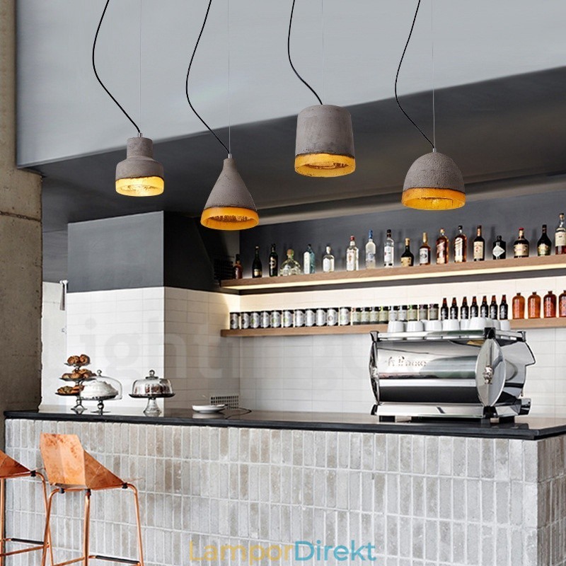 Modern Contemporary Concrte 1 Light Pendellampa