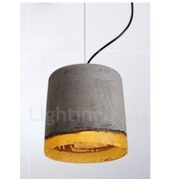Modern Contemporary Concrte 1 Light Pendellampa