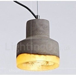 Modern Contemporary Concrte 1 Light Pendellampa
