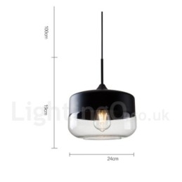 Modern Och Modern Taklampa Med Glasskärm