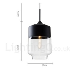 Modern Och Modern Taklampa Med Glasskärm