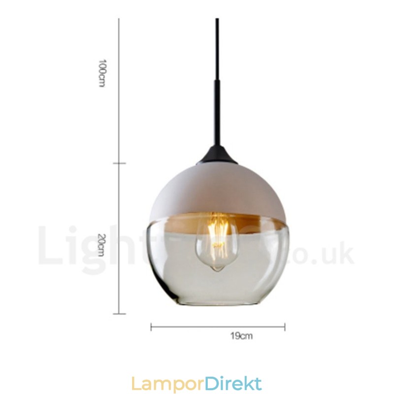 Modern Och Modern Taklampa Med Glasskärm