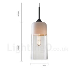 Modern Och Modern Taklampa Med Glasskärm
