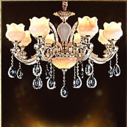 Europeisk Stil Jade Pendellampa Crystal Pendellampa