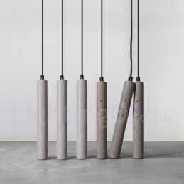 Modern Contemporary Concrte 1 Light Pendellampa