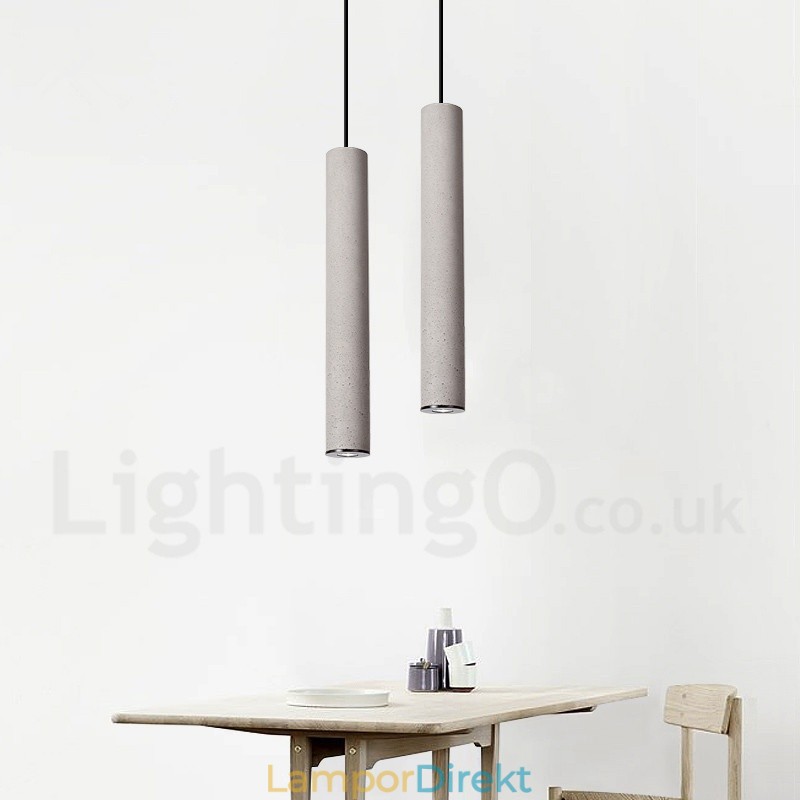 Modern Contemporary Concrte 1 Light Pendellampa