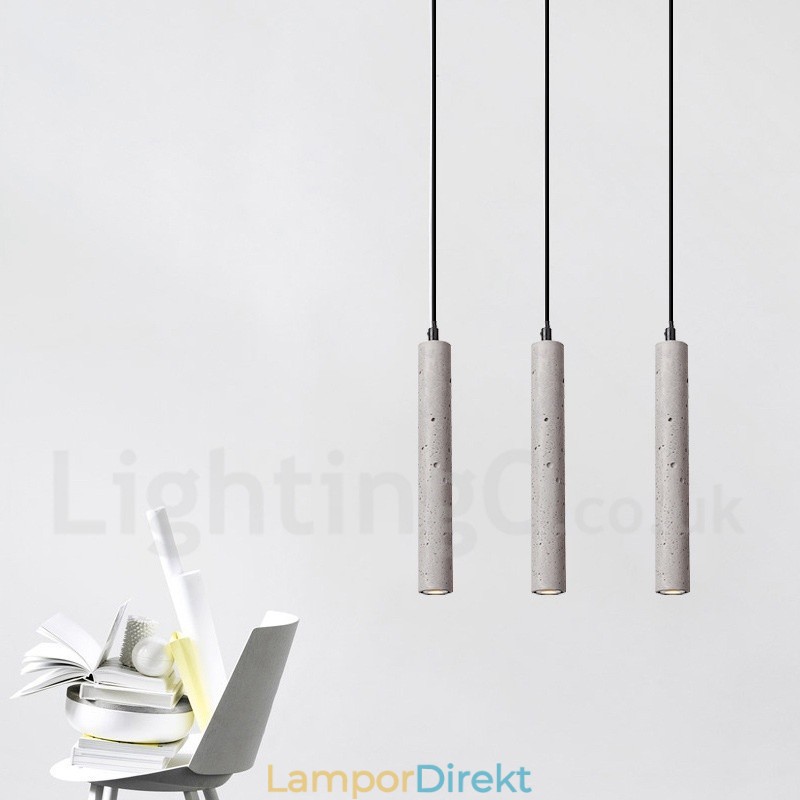 Modern Contemporary Concrte 1 Light Pendellampa