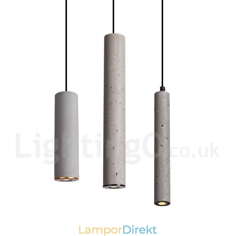 Modern Contemporary Concrte 1 Light Pendellampa