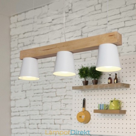 3 Ljus Modern Contemporary Wood Pendellampa 3 Ljus Modern Contemporary Wood Pendellampa