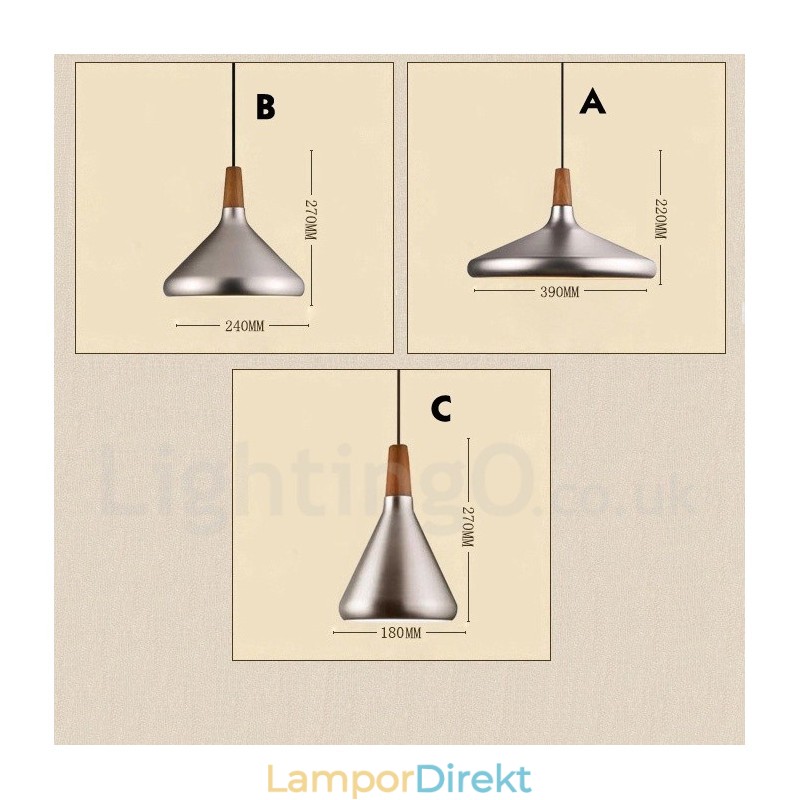 Modern Contemporary Metal 1 Light Pendel Light