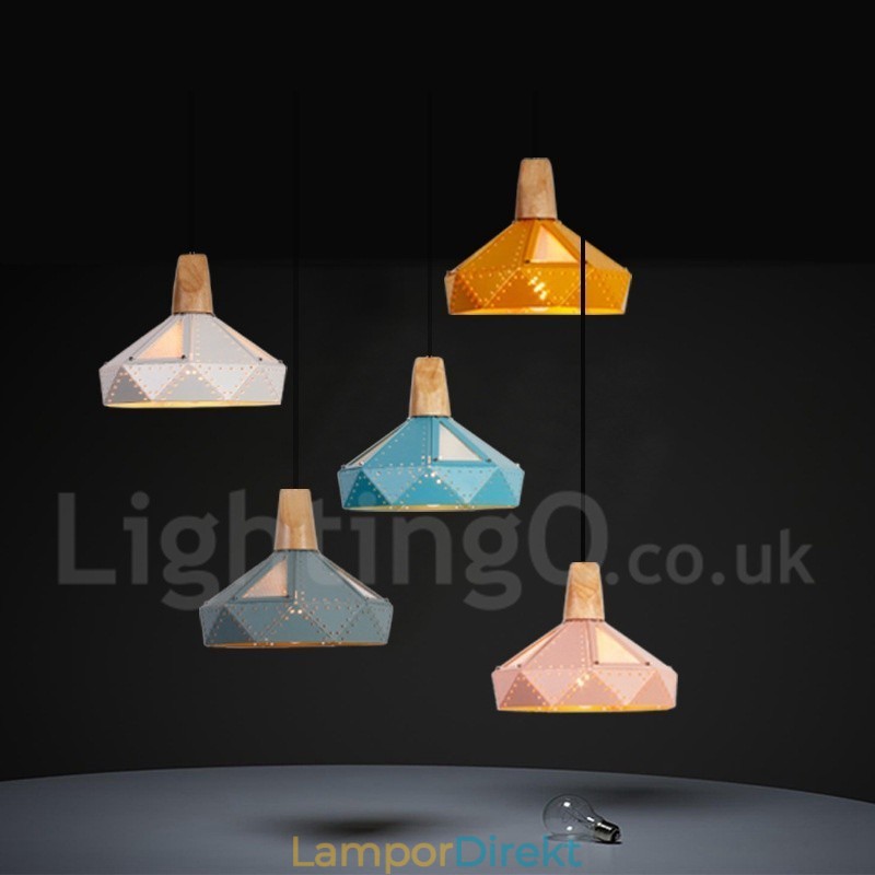 Single 1 Light Modern Contemporary Multi Colors Pendellampa