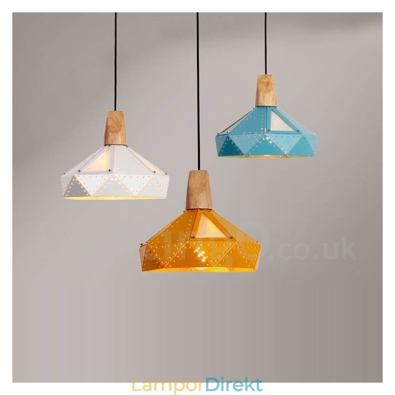 Single 1 Light Modern Contemporary Multi Colors Pendellampa