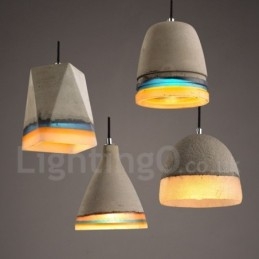 Vintage Concrte Taklampa