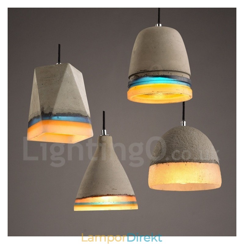 Vintage Concrte Taklampa