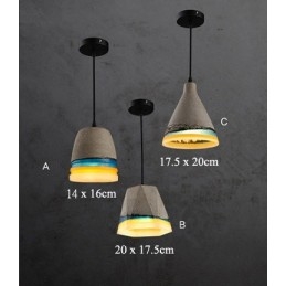 Vintage Concrte Taklampa