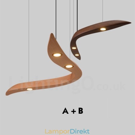 Modern Contemporary Wood 3 Light Pendel Light Modern Contemporary Wood 3 Light Pendel Light